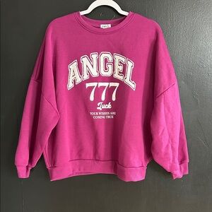 Rue21 Fuchsia Crew Neck Sweater Oversized Size L